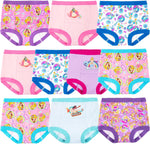 Disney Girls Princess Potty Training Pants and Panty multipack front view showing toddler underwear pack.