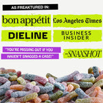 Assorted sour flavors Loopy Lime and Scary Cherry gummy candies.