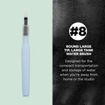 Sakura water color brush flexible nylon tip close-up.