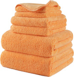 POLYTE 410 GSM Poly Blend Microfiber Quick Dry Bath Towel Set of 6 Pieces | 2-Body Towels, 2-Hand Towels, 2-Wash cloths, Oversize, Lint Free - Image 11