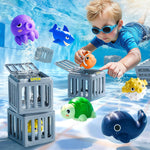 Funscape Kids Pool Diving Toys front view showing the complete water game play set layout.