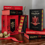 Harry Potter Gryffindor hardback books spine alignment