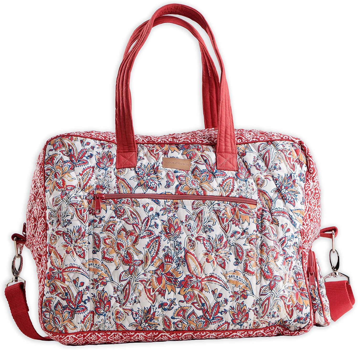 Maison d' Hermine quilted weekender bag front view