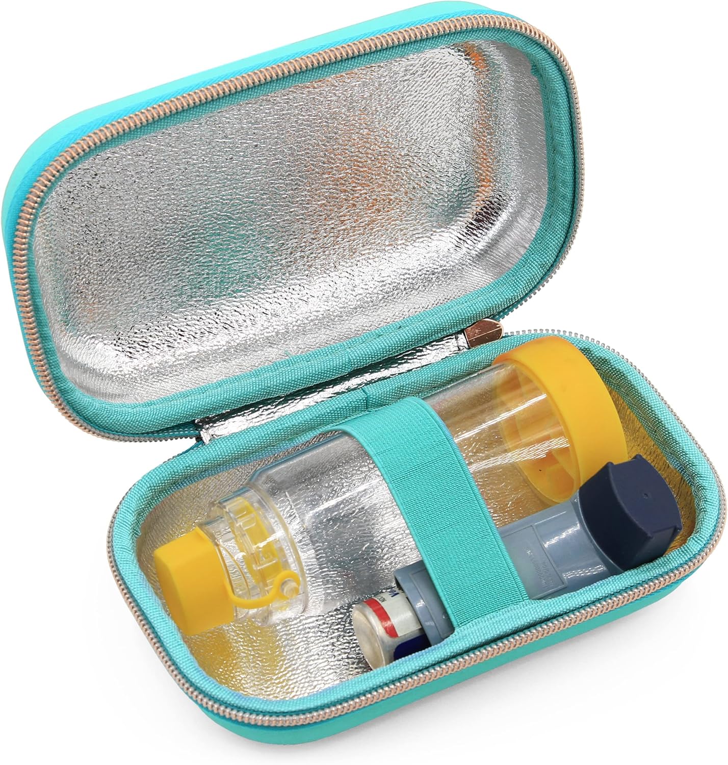 CASEMATIX Asthma Inhaler Case Fits Inhaler Spacer For Adults, Masks, Inhaler Holder and More - Compact Size Fits 6.25" Maximum, Includes ASTHMA CASE ONLY - Image 1