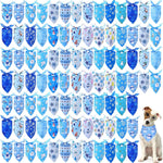 Abbylike 100 Pcs Paw Print Dog Bandanas Bulk Cute Footprint Bandanas for Dogs Triangle Kerchief Bib Scarf for Pets National Dog Day Party Costume Photo Props Accessories Pet Shops (25.6 x 17.7 x 17.7) - Image 15