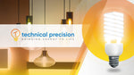 Technical Precision projection lamp demonstrating the high-quality glass construction