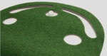 Side profile of the non-skid cushion backing on the putting mat