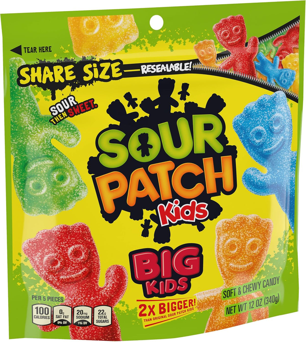 SOUR PATCH KIDS Big Kids Soft & Chewy Candy, Share Size, 12 oz (Pack of 2) - Image 10