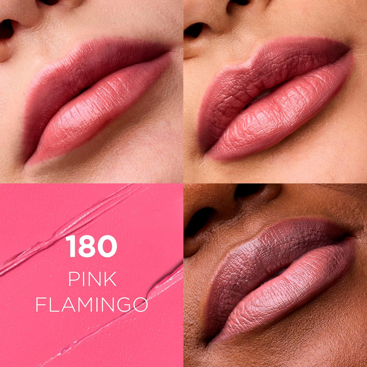 L'Oreal Paris Colour Riche Lipstick tube open showing Pink Flamingo shade