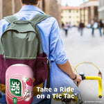 Nutritional information and ingredient label on the back of the authentic USA imported Tic Tac pack.