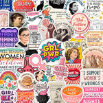 BulbaCraft 100 Piece Feminist Stickers front view collection