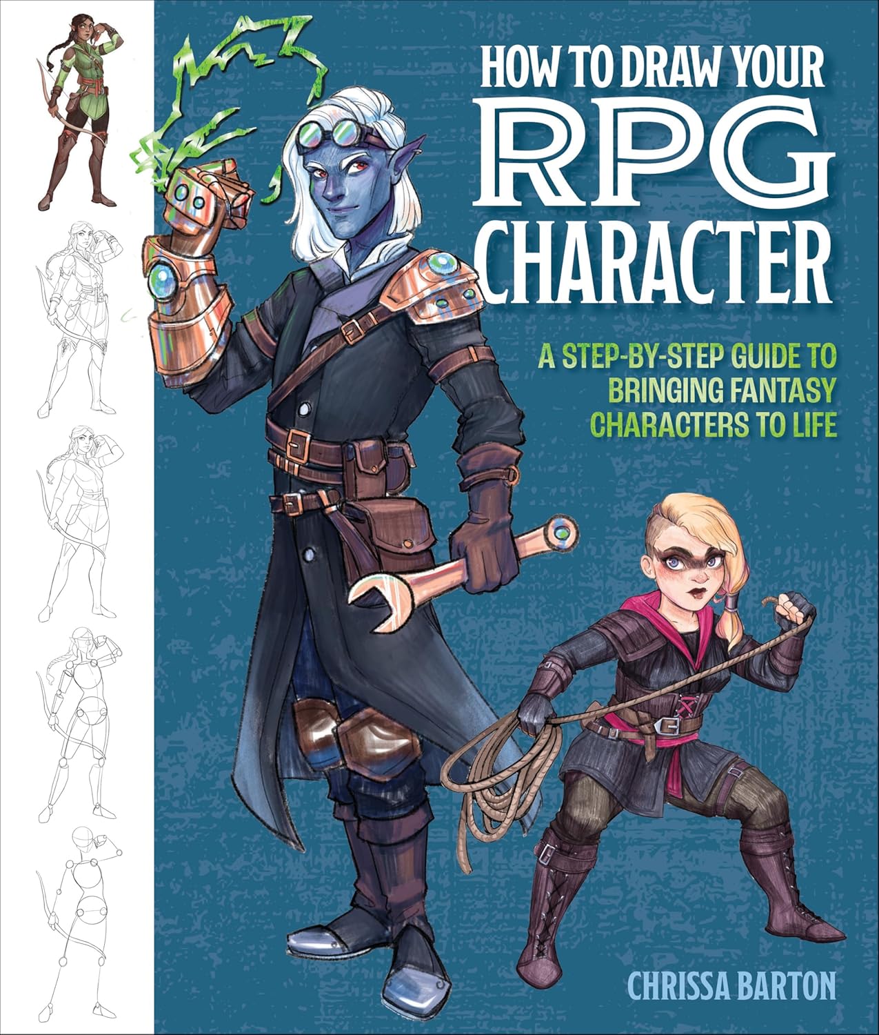 How to Draw Your RPG Character: A Step-by-Step Guide to Bringing Fantasy Characters to Life â€“ How to Draw Elves, Gnomes, Dwarves, Dragonborn, ... Wizards, Druids, Barbarians, Bards, and More - Image 1