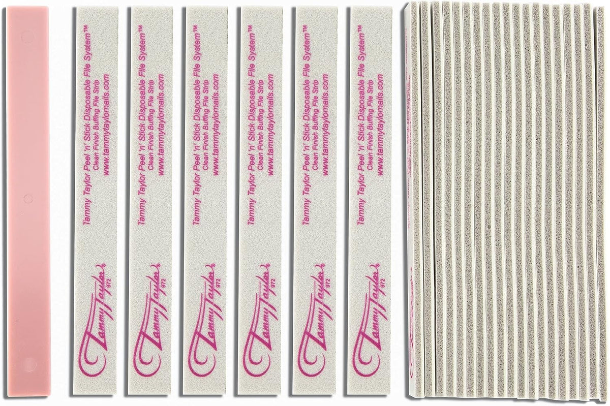 Clean finish nail buffer side view showing high quality durable cloth texture