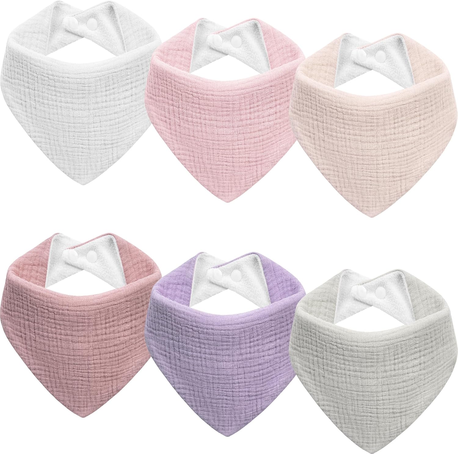 Kewlife Gift Muslin Baby Bandana Drool Bibs set front view