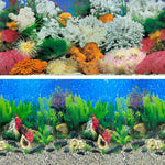 XCNO imported aquarium background decoration applied smoothly on a home fish tank setup