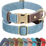 Didog Soft PU Leather Dog Collars for Small Dogs,Classic Adjustable Dog Collars with Quick Release Metal Buckle,Easy Clean and Comfortable with Nylon Lining,Green,S Neck 11-15" - Image 12