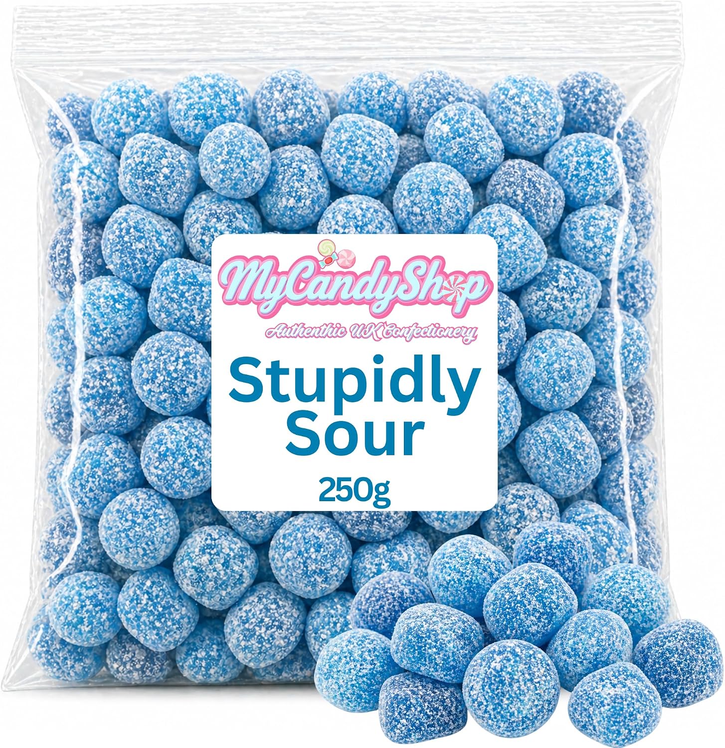 MyCandyShop Stupidly Sour Sweets 250g bag front view