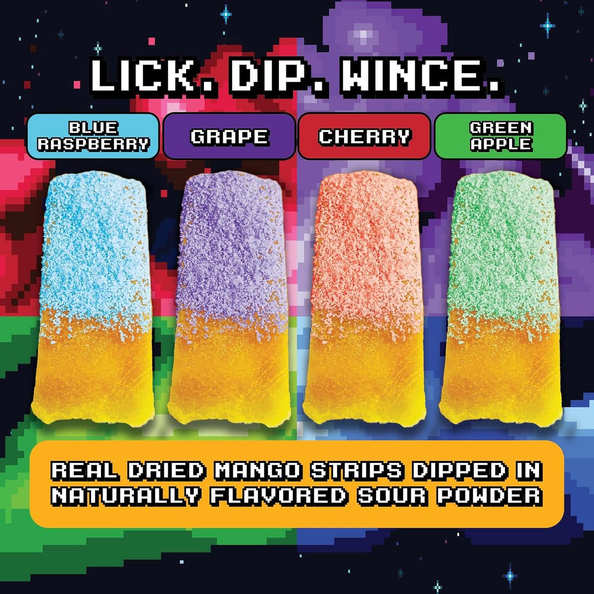 Final Boss Sour cherry and green apple dip packs