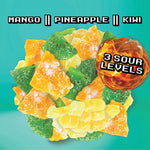 Variety pack display of Final Boss sour candy