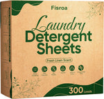 Fisroa travel laundry detergent sheets front view eco friendly washing strips
