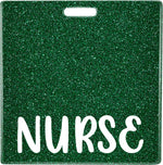 Plifal nurse badge buddy card holder front view green