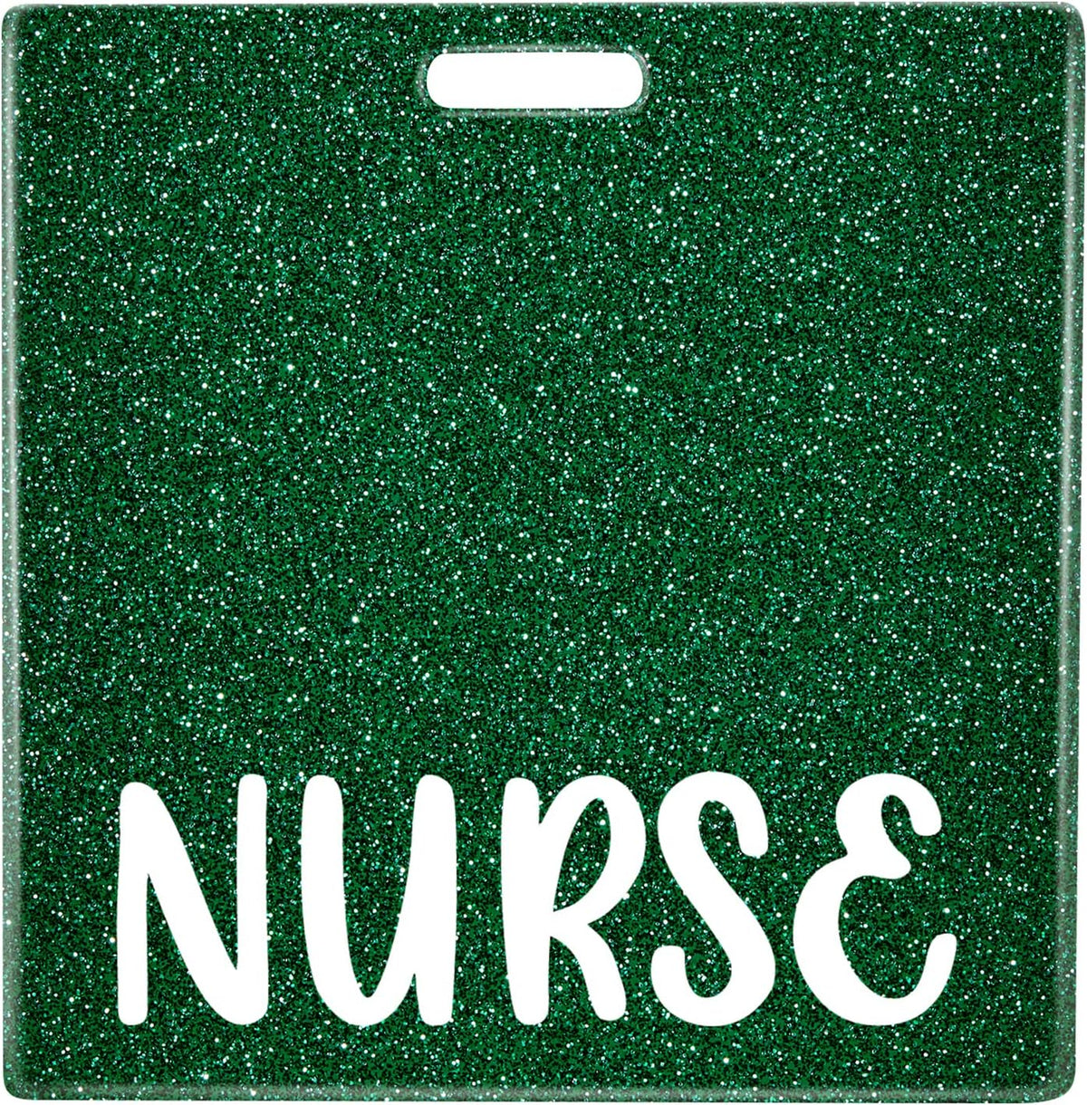 Plifal nurse badge buddy card holder front view green