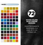 Sakura Koi 72 color watercolor box open display