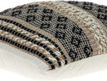 Parkland Collection Nate cotton jute pillow styled on sofa