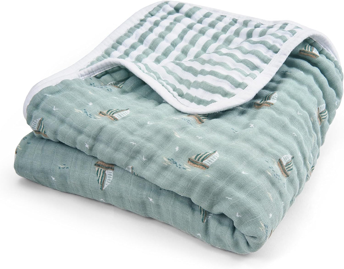 aden + anais Boutique Dream Blanket, Boutique Muslin Baby Blankets for Girls & Boys, Ideal Newborn Nursery & Crib Blanket, Unisex Toddler & Infant Bedding, Shower & Registry Gift, Rock Star - Image 10
