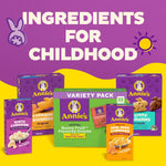 Kids lunchbox with Annie's organic berry patch snack pouch.