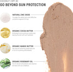 Raw Elements mineral sunscreen tin open view