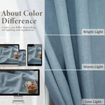 Pitalk 60x90 inch curtain rod pocket illustration
