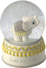 Precious Moments elephant picture frame back view featuring tabletop easel and wall mount