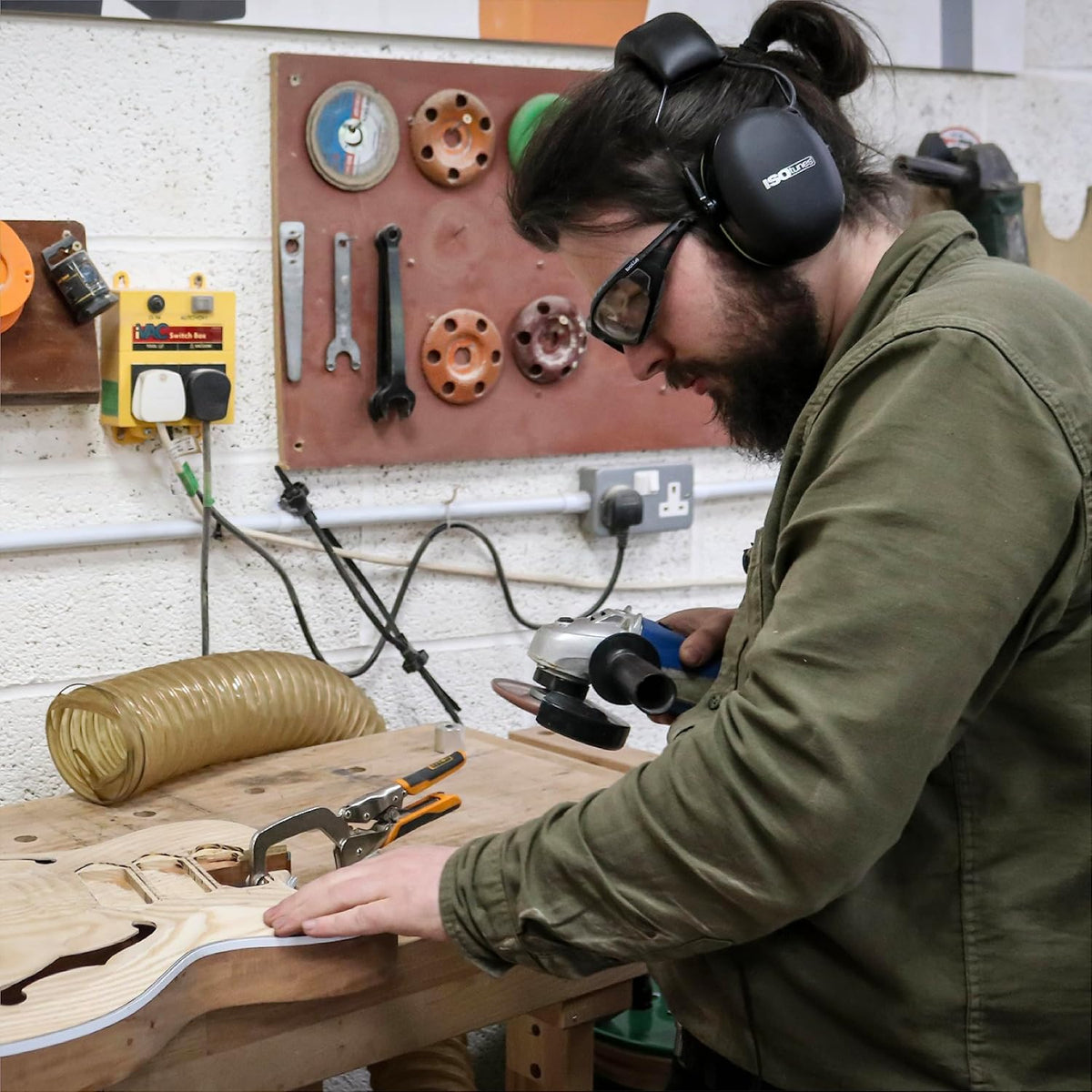 ISOtunes Air Defender protective earmuffs lifestyle perspective