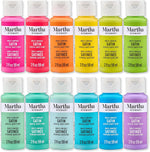 Martha Stewart multi-surface satin paint set front view packaging