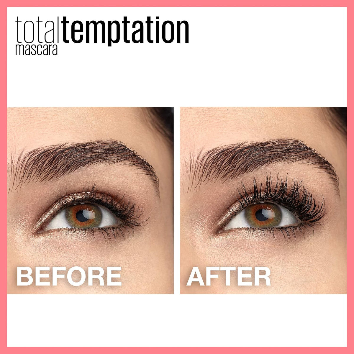 Maybelline mascara product branding on pink tube