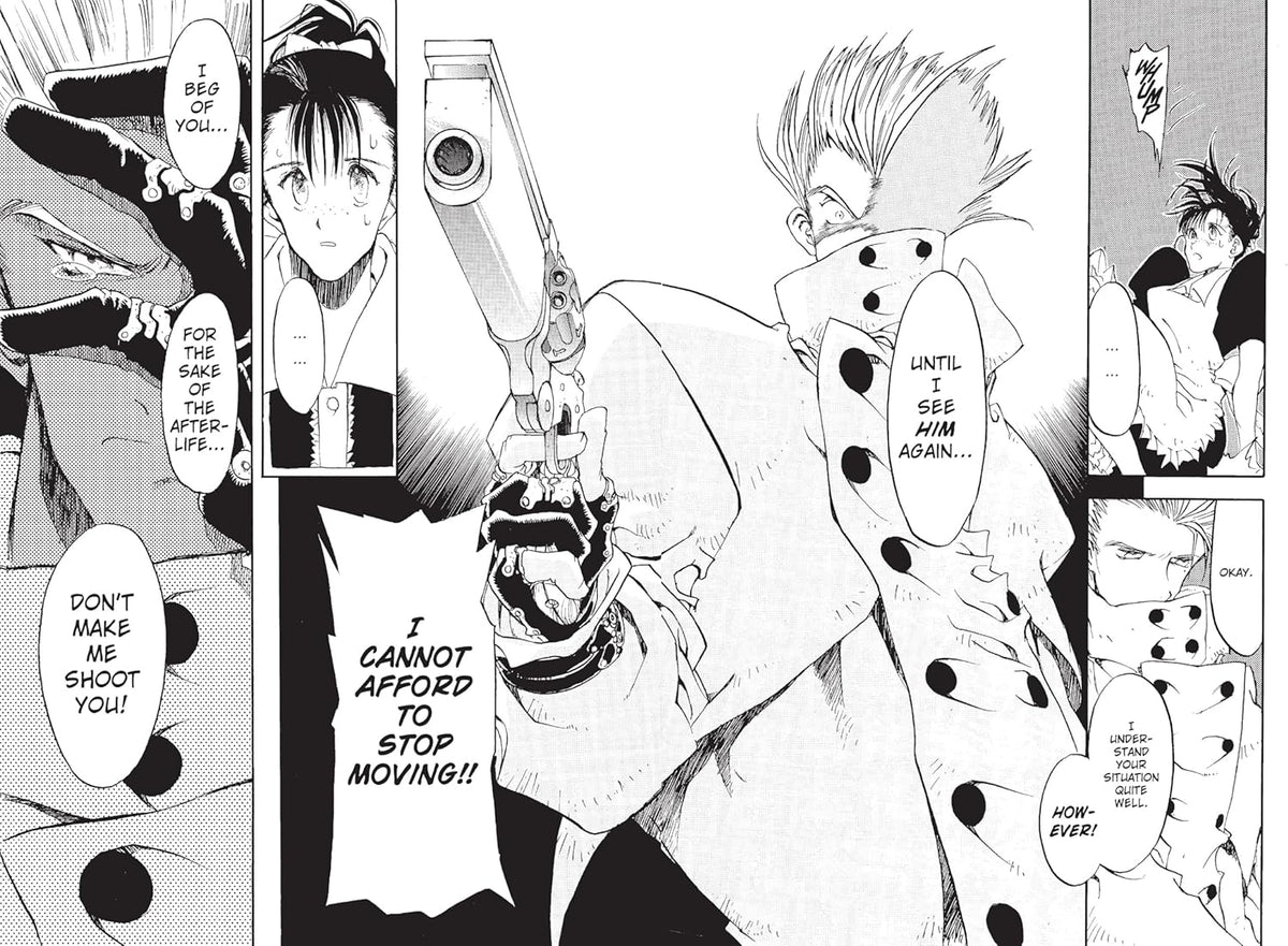 Trigun Deluxe Edition hardcover spine and back cover detail
