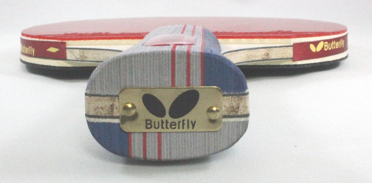 Butterfly 401 table tennis paddle angled action pose