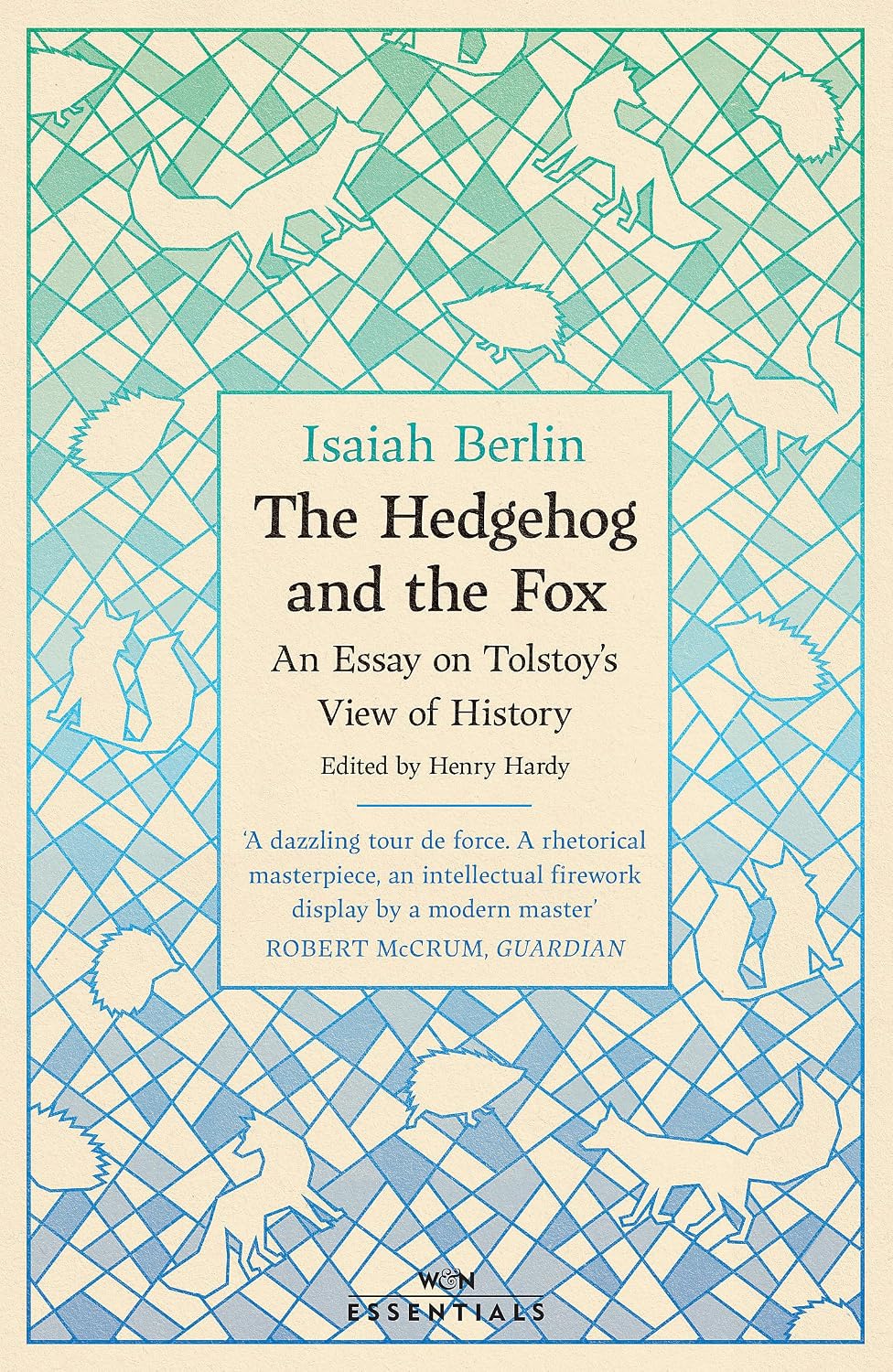 Isaiah Berlin The Hedgehog and the Fox paperback front view book cover