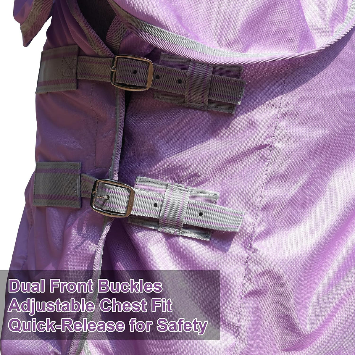 Full set of Leaforest horse fly sheet with detachable neck piece