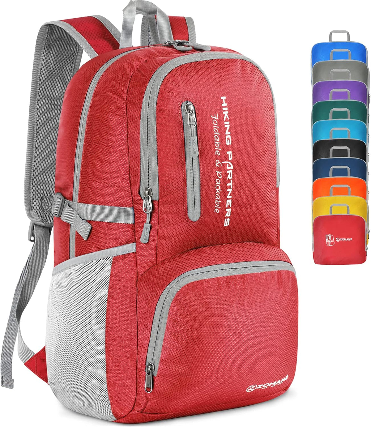 ZOMAKE Lightweight Packable Backpack, 35L Foldable Daypack (Dark Green) | Light Hiking Backpacks Water Resistant Collapsible Day Pack for Travel - Image 11