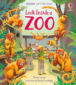 Usborne Look Inside a Zoo hardcover book front view