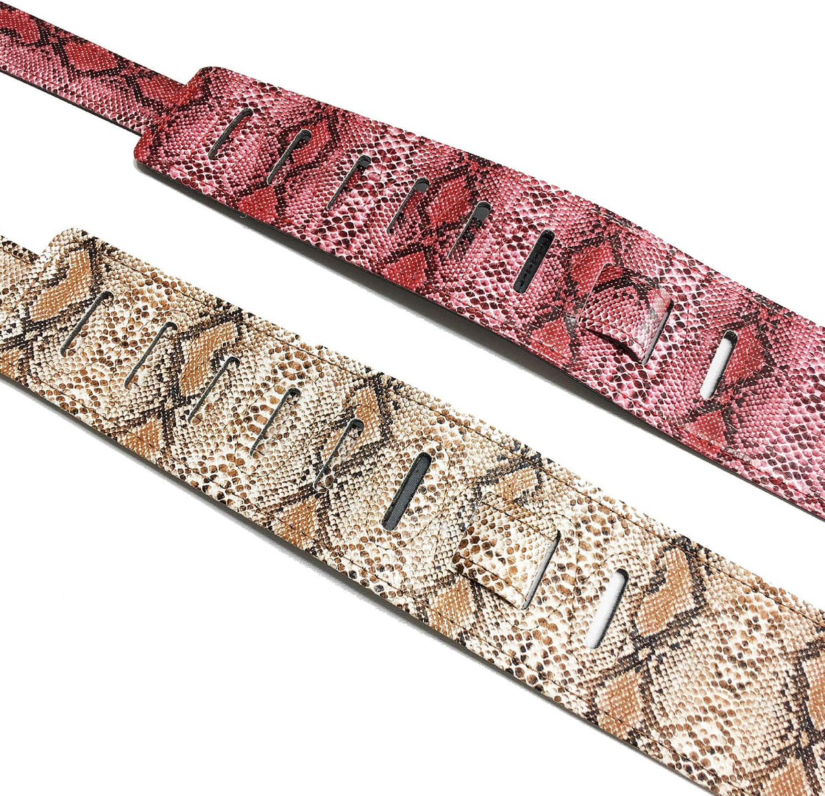 BORGBAR leather guitar strap mounted on electric guitar