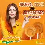 Individual wrappers of Luxus Enchiladas spicy candy