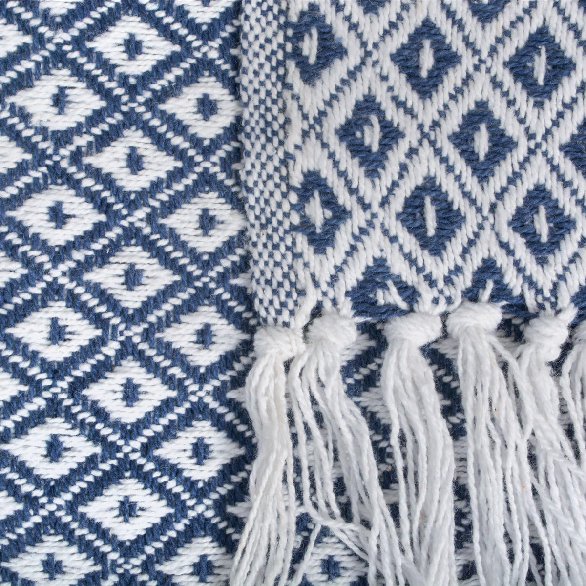 Geometric diamond pattern close up detail view