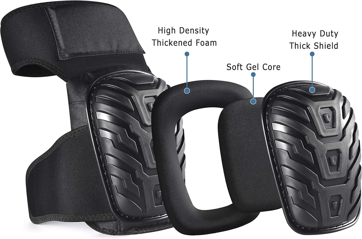 CE' CERDR flooring knee pads side profile and build quality