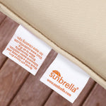 Sorra Home patio pillow styled on outdoor seating