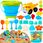 Sloosh beach sand toys set with dump truck and tools