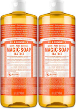 Dr. Bronner's Tea Tree Pure-Castile Liquid Soap, Body Wash, 8 oz - Image 9