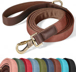 Authentic USA imported green pet leash with comfortable padded grip handle